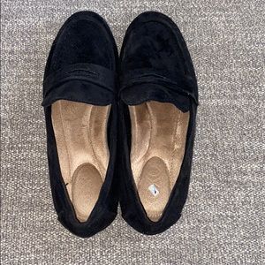 Black Suede Flats